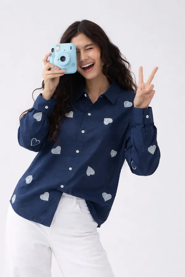 Women_Denim_Hearts_Embroidered_Shirt_|_Casual_Stylish_Blue_Button_Down_Shirt_Soft_Denim_Top