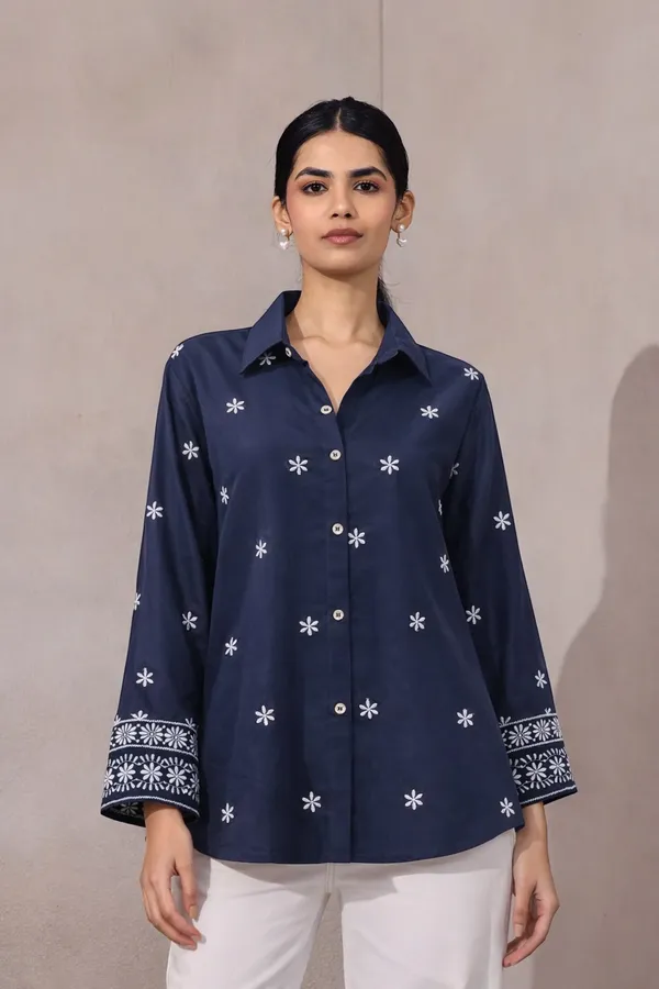 Women_Viscose_Rayon_Embroidered_Shirt_|_Stylish_Floral_Casual_Top_|_Full_Sleeve_|_Office_Wear_(Blue1)