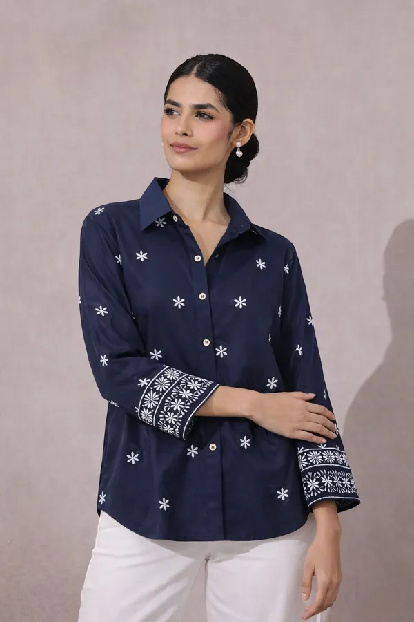 Women_Viscose_Rayon_Embroidered_Shirt_|_Stylish_Floral_Casual_Top_|_Full_Sleeve_|_Office_Wear_(Blue1)