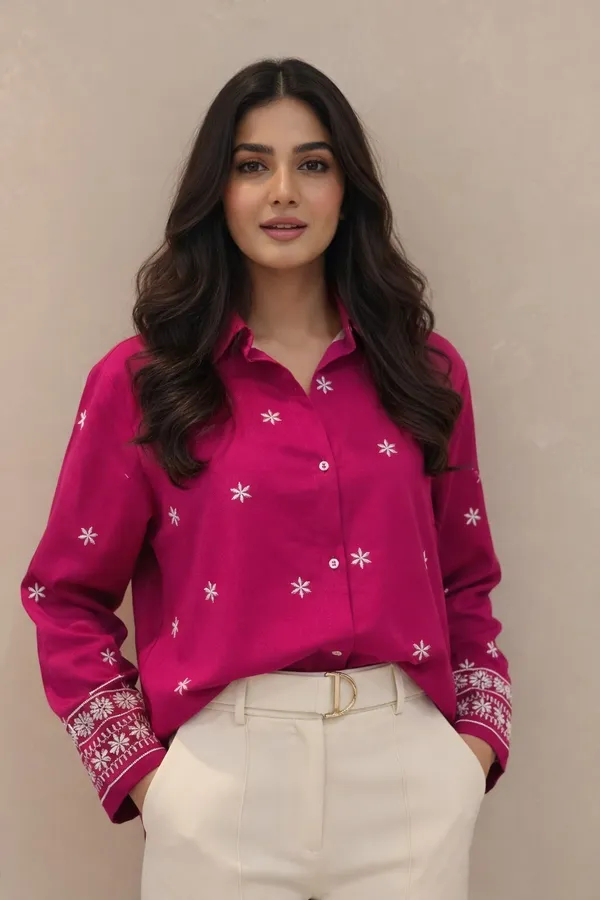 Women�s_Viscose_Rayon_Embroidered_Shirt,_Floral_Embroidery_Casual_Top_for_Women,_Full_Sleeve_Button_Down_Western_Wear,_Office_&_Daily_Wear_Shirt_(Pink2)