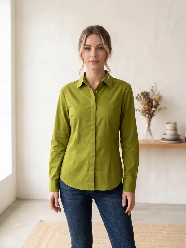 Women�s_Cotton_Embroidered_Shirt_Blue_|_Floral_Embroidery_Casual_Wear_Shirt_for_Women_|_Soft_Cotton_Stylish_Top_5