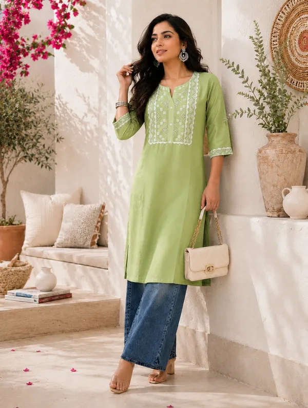 A-line_Ethnic_kurta_For_Women