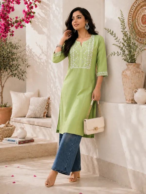 A-line_Ethnic_kurta_For_Women