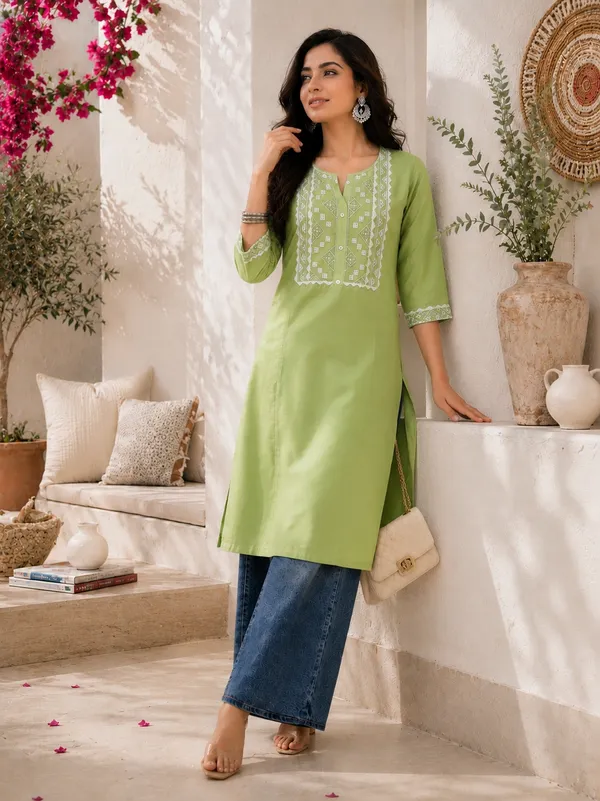 A-line_Ethnic_kurta_For_Women