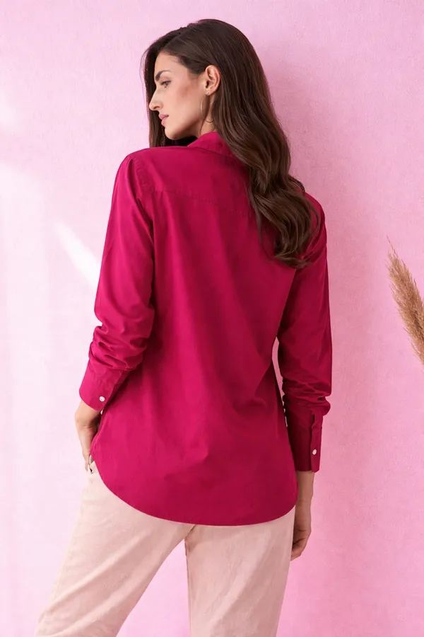 Women_Rayon_Embroidered_Shirt_�_Long_Sleeve_Button_Down_Casual_Shirt_(PINK)