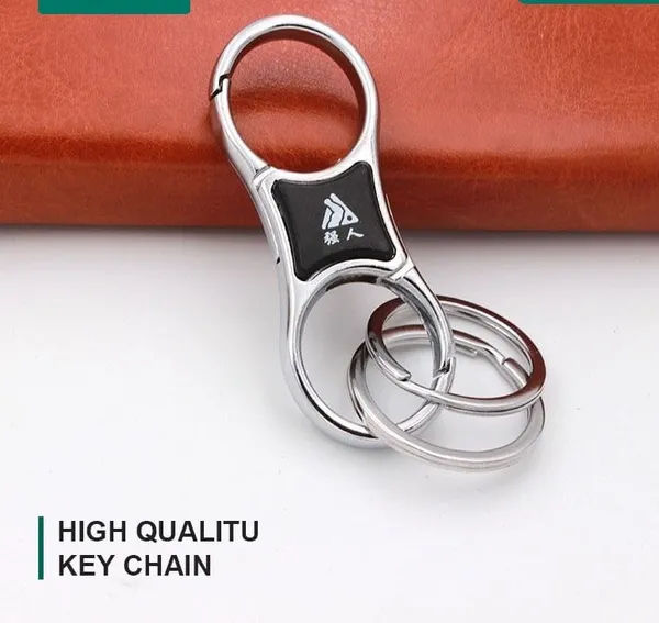 Silver_steel_Keychain_For_Unisex
