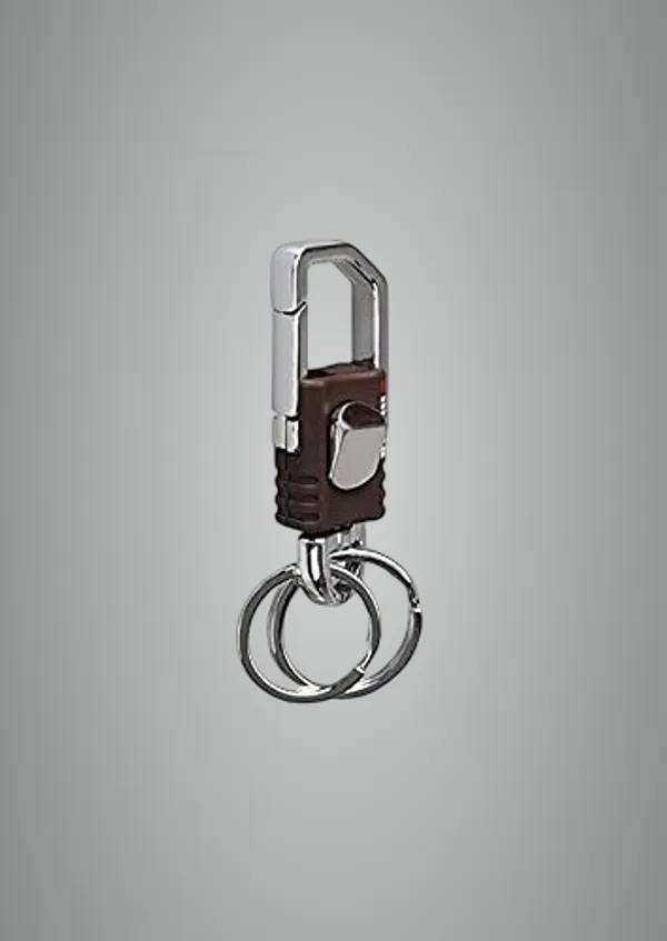 Brown_Stainless_steel_Keychain_For_Unisex