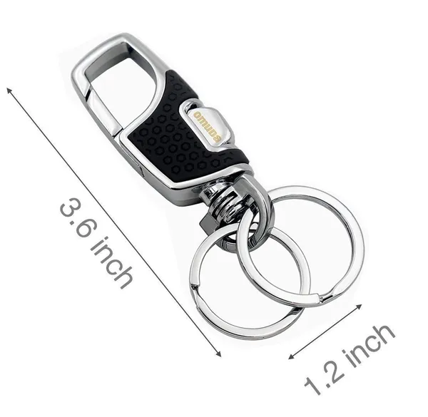 Silver_&_Black_Stainless_steel_Keychain_For_Unisex