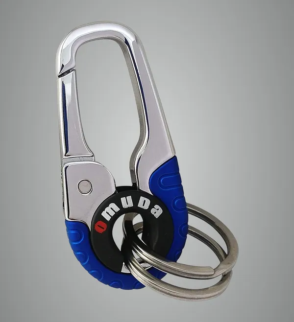 Silver_&_Blue_Stainless_steel_Keychain_For_Unisex