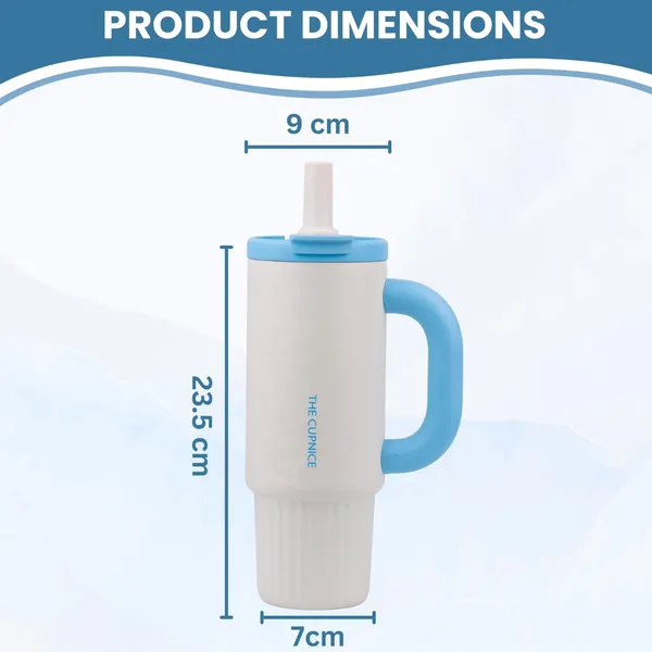 White_1000Ml_Stainless_Steel_Tumbler_With_Lid,_Straw_&_Tea_Filter_|_Hot_And_Cold_Double_Insulated_Sipper_Mug_|_100%_Leak_Proof_Coffee_Tumbler_Cupholder_For_Office,_Gym,_Travelling