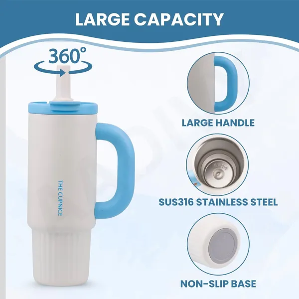 White_1000Ml_Stainless_Steel_Tumbler_With_Lid,_Straw_&_Tea_Filter_|_Hot_And_Cold_Double_Insulated_Sipper_Mug_|_100%_Leak_Proof_Coffee_Tumbler_Cupholder_For_Office,_Gym,_Travelling