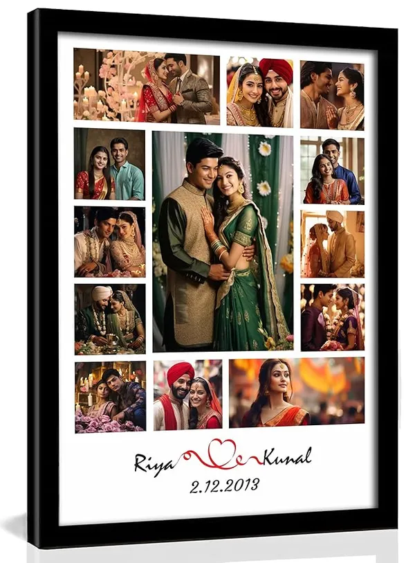 13_Photo_Collage_Frame_–_Personalized_Multi-Photo_Layout_with_Custom_Name_–_Gift_for_Anniversary,_Family,_Friends,_Birthday_–_Wall_Décor_Keepsake