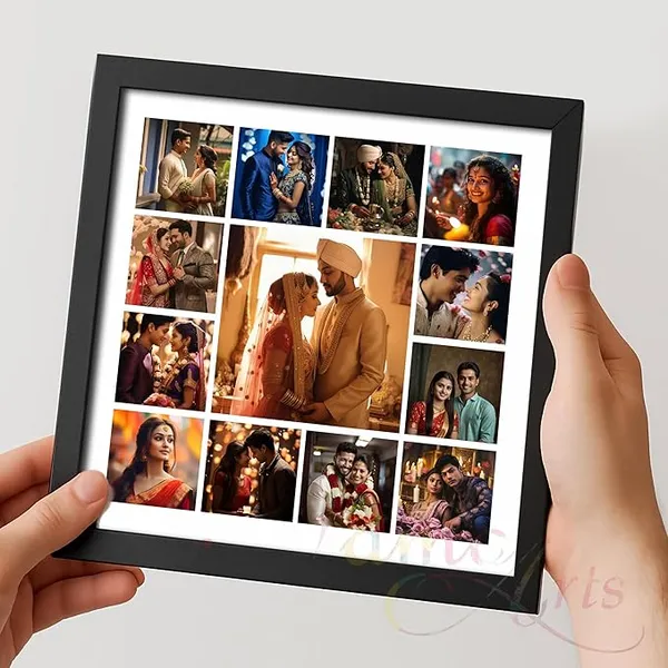 13_Photo_Collage_Frame_|_Personalized_Picture_Grid_Layout_|_Customized_Gift_for_Couple_|_Wedding_|_Anniversary_|_Home_Wall_Décor_–_Square_Size
