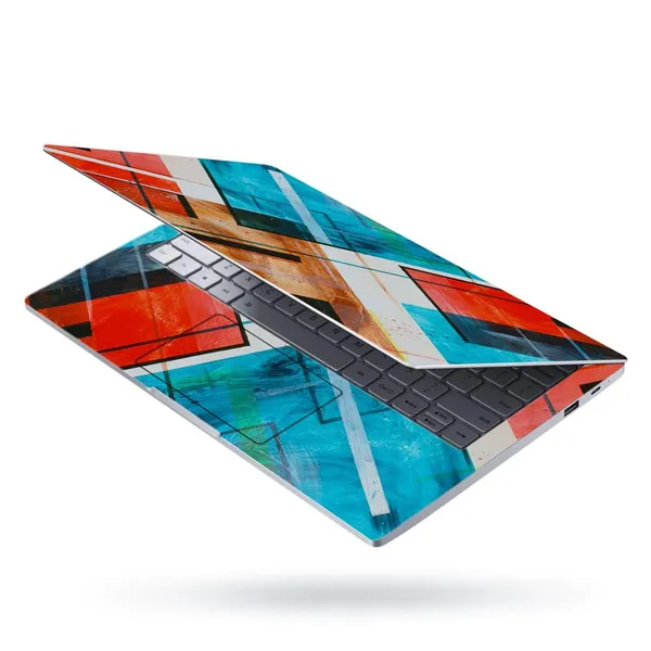 Blue_All_In_One_Laptop_Skin_Sticker_Full_Body_Vinyl_Decal_With_Keyboard_Protector_Anti_Scratch_&_Easy_To_Apply_Abstract_Blue_Art