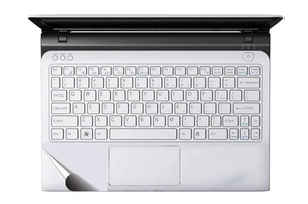 Transparent_Laptop_Skin_With_Full_Trackpad_Protector_For_All_Laptops,_Glossy_With_Flexible_Portable_Usb_Led_Light_For_Night_Use