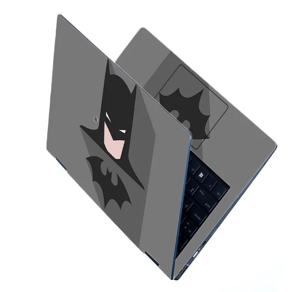 Grey_Full_Body_Laptop_Skins_Sticker_Laminated_Hd_Quality_Vinyl_Fits_Upto_15.6_Inches_Compatible_For_Dell,_Lenovo,_Acer,_Hp,_Asus_Batman_On_Grey_Laptop_Sticker
