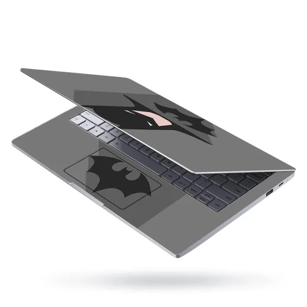 Grey_Full_Body_Laptop_Skins_Sticker_Laminated_Hd_Quality_Vinyl_Fits_Upto_15.6_Inches_Compatible_For_Dell,_Lenovo,_Acer,_Hp,_Asus_Batman_On_Grey_Laptop_Sticker