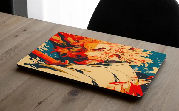 Beige_Elegant_Glossy_Laptop_Skin_For_15.6_Inch_Laptop_Laminated_Vinyl_Cover_Simple_Peel_&_Stick