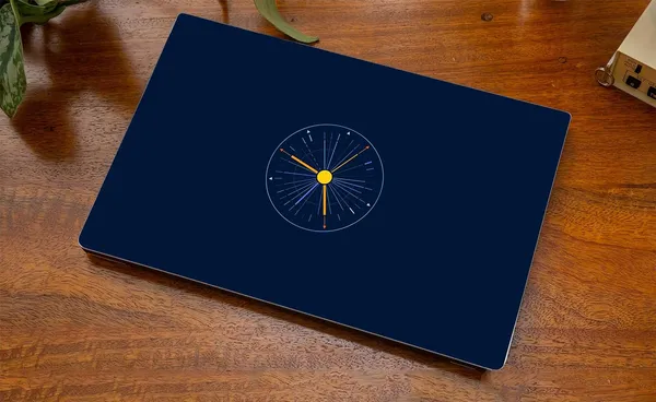 Navy_Blue_Laminated_Laptop_Skin_For_All_15.6_Inch_Waterproof_&_Scratch_Resistant_Stylish_Trendy_Design_Easy_To_Apply_&_Remove_Protects_From_Dust_And_Spills