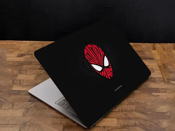 Black_Protective_Laminated_Laptop_Skin_Compatible_For_All_15.6_Inch_Laptops_Bold_Spider_Web_Design_Vinyl_Sticker_Scratch_Resistant_Protective_Film