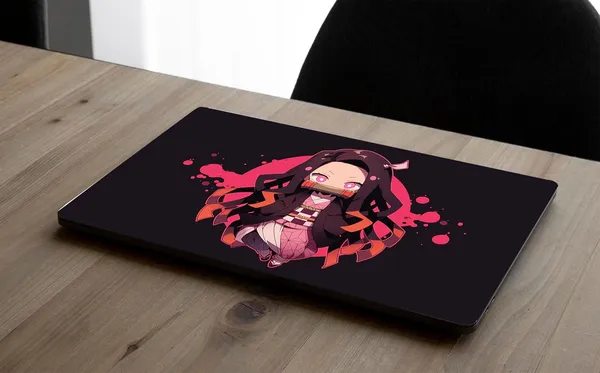 Black_Laptop_Skin_With_Premium_Lamination_Finish_Long_Lasting,_Durable_And_Smooth_Texture,_Scratch_Resistance_Protection
