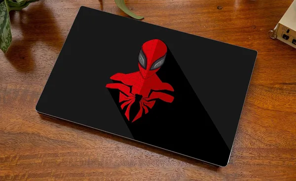 Black_Laminated_Laptop_Skin_Compatible_For_All_15.6_Inch_Laptops_Bold_Spider_Web_Design_Vinyl_Sticker,_Scratch_Resistant_Protective_Film