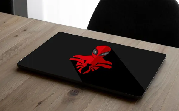 Black_Laminated_Laptop_Skin_Compatible_For_All_15.6_Inch_Laptops_Bold_Spider_Web_Design_Vinyl_Sticker,_Scratch_Resistant_Protective_Film