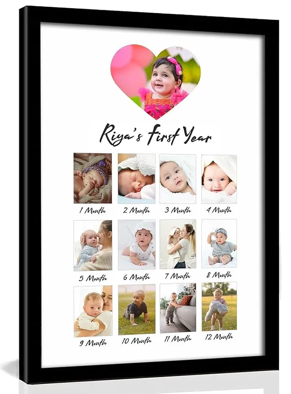 Baby_Monthly_Milestone_Photo_Frame_–_Personalized_Memory_Frame_for_12_Months_Growth_Record_–_Newborn_to_1_Year_–_Gift_for_Baby_Boy/Girl_–_A4/A3_Size
