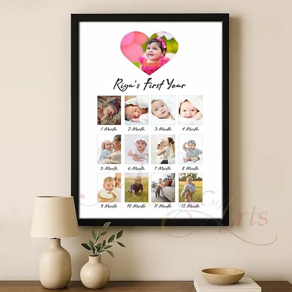 Baby_Monthly_Milestone_Photo_Frame_–_Personalized_Memory_Frame_for_12_Months_Growth_Record_–_Newborn_to_1_Year_–_Gift_for_Baby_Boy/Girl_–_A4/A3_Size