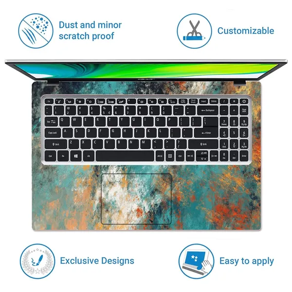 Teal_Laptop_Skin_For_Laptops,_Skins_Stickers_Wallpaper_Vinyl_Decal_Cover_For_All_Models,_Macbook_And_Adhesive