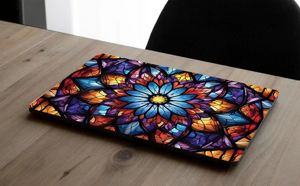 Multicolor_Laptop_Skin_Sticker_Glossy_Laminated,_Waterproof,_Scratch_Resistant_&_Durable_Easy_To_Apply_&_Remove
