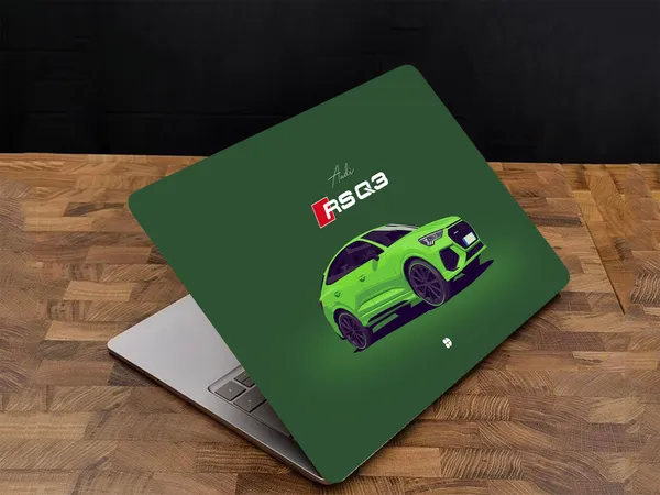 Dark_Green_Premium_Vinyl_Illustrations_Theme_Glossy_Finish_Laptop_Skin_Sticker_Compatible_For_15.6_Inch