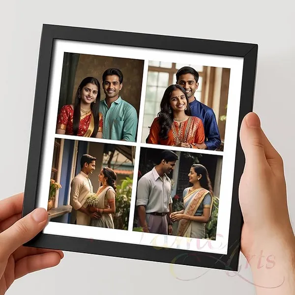 Couple_Photo_Collage_Frame_|_4_Picture_Personalized_Layout_|_Customized_Gift_for_Anniversary_|_Valentine_|_Wedding_|_Home_Wall_Décor