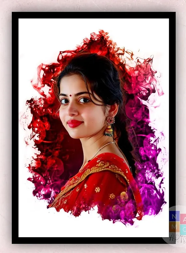 Customised_Digital_Oil_Smoke_Art_Photo_Frame_Gift_For_-_Anniversary_|_Birthday_|_Wife_|_Husband_|_Sister_|_Brother_|SomeOne_Special_|_Couple_-_Size_-_A5_/_A4_/_A3