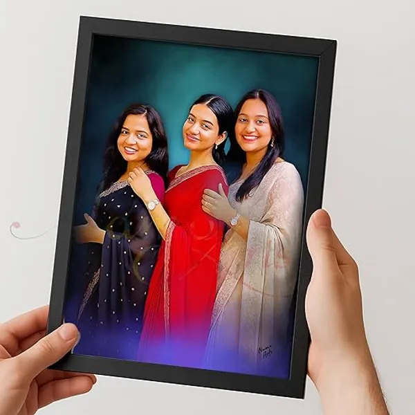 Customized_Three_Person_Digital_Oil_Painting_from_Photo_|_Family/Friends/Siblings_Portrait_|_Photo_to_Painting_Artwork_|_A4_&_A3