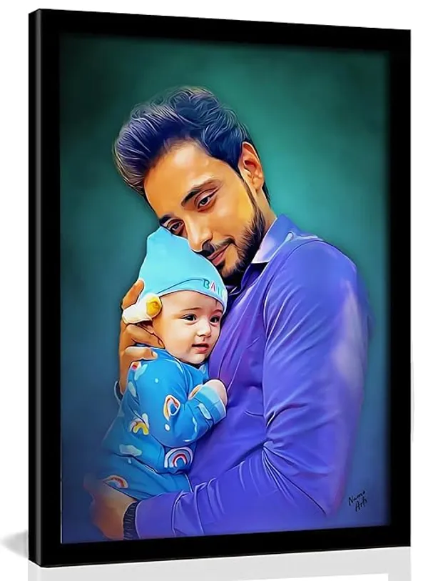 Customized_Two_Person_Digital_Oil_Painting_from_Photo_|_Photo_to_Portrait_Artwork_|_Personalised_Gift_for_Friends,_Siblings,_Parents_&_Family_|_A4_&_A3