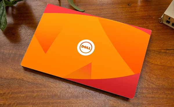Orange_Premium_Vinyl_Signs_&_Symbols_Theme_Glossy_Finish_Laptop_Skin_Sticker_Compatible_For_15.6_Inch