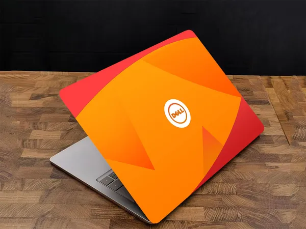 Orange_Premium_Vinyl_Signs_&_Symbols_Theme_Glossy_Finish_Laptop_Skin_Sticker_Compatible_For_15.6_Inch