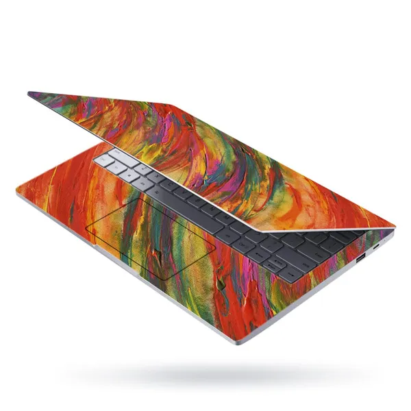 Red_Full_Cover_Laptop_Skin_Wrap_Ultra_Thin_&_Durable_Vinyl_For_13_15.6_Inch_Laptops_Stylish,_Protective_&_Removable_Abstract_Painting_Art