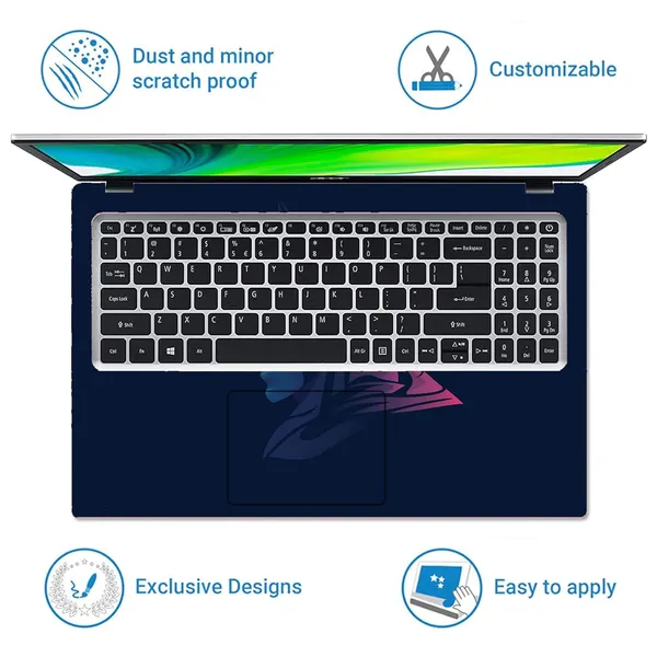Dark_Blue_Full_Body_Laptop_Skins_Compatible_For_Laptops_Till_15'6_Inches_Sleek_&_Stylish_Dark_Laptop_Skins_Premium_Protection_With_Modern_Designs_Easy_To_Apply_Waterproof
