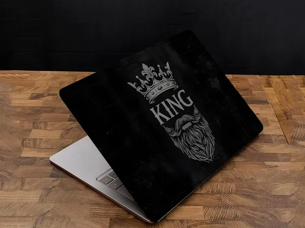 Black_Laminated_Laptop_Skin_Fits_Upto_All_15.6_Inch,_Waterproof,_Scratch_Resistant,_Unique_Trendy_Design,_Protects_From_Dust_And_Spills