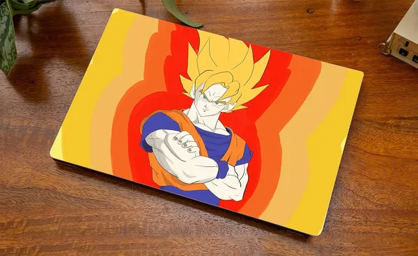 Yellow_Laptop_Skin,_Universal_Fit,_Lightweight,_Scratch_Resistant,_Laminated_Matte_Finish_Cover,_Smooth_Texture,_Easy_To_Apply_&_Remove_Without_Damage_Goku