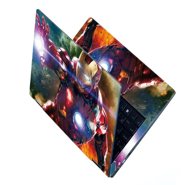 Multicolor_Full_Body_Laptop_Skins_Sticker_Laminated_Hd_Quality_Vinyl_Fits_Upto_15.6_Inches_Compatible_For_Dell,_Lenovo,_Acer,_Hp,_Asus_Ironman_In_Action