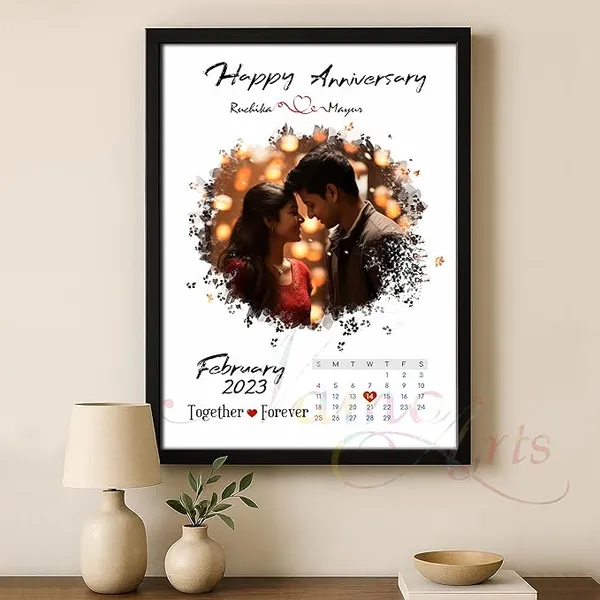 Personalized_Anniversary_Photo_Frame_with_Calendar_–_Custom_Date_Highlight_–_Couple_Gift_for_Husband_Wife_–_Romantic_Wall_Décor