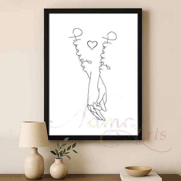 Personalized_Couple_Name_Wall_Art_|_Minimalist_Holding_Hands_Line_Drawing_|_Custom_Gift_for_Anniversary_|_Valentine_|_Bedroom_Décor