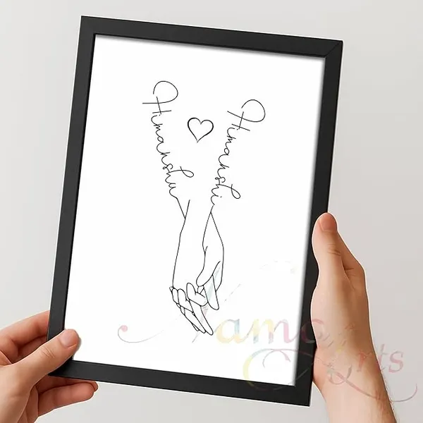 Personalized_Couple_Name_Wall_Art_|_Minimalist_Holding_Hands_Line_Drawing_|_Custom_Gift_for_Anniversary_|_Valentine_|_Bedroom_Décor