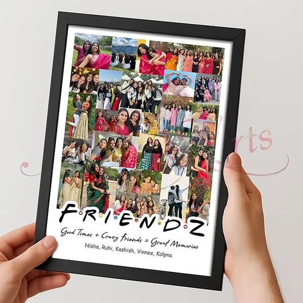 Personalized_FRIENDZ_Collage_Multiple_Pictures_Photo_Frame_|_Large_Portrait_Layout_for_Friends,_Girls,_Cousins_&_School_Memories_|_Customised_Birthday,_Farewell_&_Anniversary_Gift_|_Glare-Free_Laminated_Wooden_Frame_|_Sizes_-_A4/A3