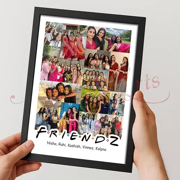 Personalized_FRIENDZ_Collage_Multiple_Pictures_Photo_Frame_|_Large_Portrait_Layout_for_Friends,_Girls,_Cousins_&_School_Memories_|_Customised_Birthday,_Farewell_&_Anniversary_Gift_|_Glare-Free_Laminated_Wooden_Frame_|_Sizes_-_A4/A3
