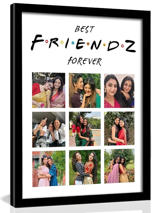 Personalized_FRIENDZ_Collage_Multiple_Pictures_Photo_Frame_|_Large_Portrait_Layout_for_Friends,_Girls,_Cousins_&_School_Memories_|_Customised_Birthday,_Farewell_&_Anniversary_Gift_|_Glare-Free_Laminated_Wooden_Frame_|_Sizes_-_A4/A3