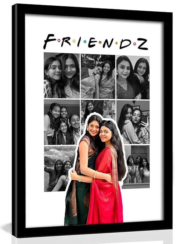Personalized_FRIENDZ_Style_Portrait_Collage_Photo_Frame_|_Customized_Gift_for_Best_Friends,_Boys,_Girls,_Cousins_&_College_Memories_|_Birthday,_Farewell,_Anniversary,_Wedding_|_Glare-Free_Laminated_Wooden_Frame_|_A5/A4/A3